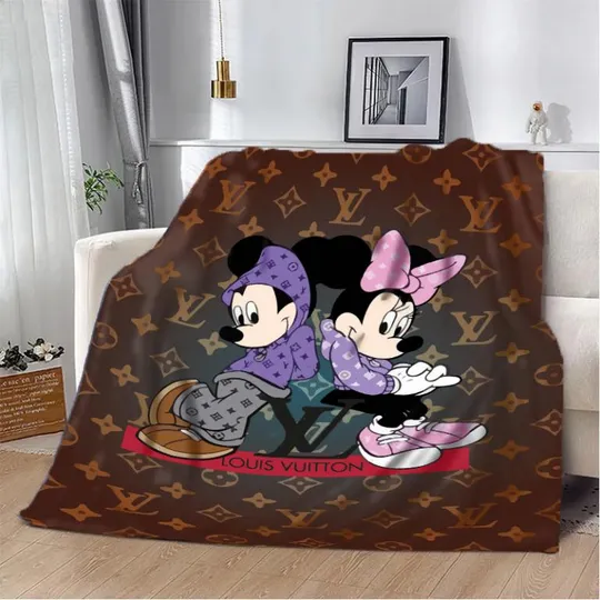 Плед 3D Магия и Стиль Легендарное Сочетание Louis Vuitton и Мики Маус 20222316_A 10578 160х200 см Ціна