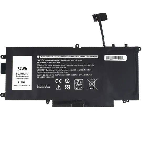 Батарея для ноутбука DELL 71TG4 (Latitude: 5289, 7390) 11.4V, 3000mAh, Black З аукціону