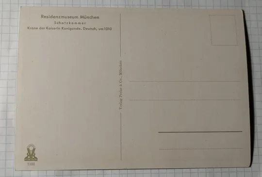 Купити Старая открытка Корона императ.Священной Римской империи Кунигунды Люксембургской, коронация bt754