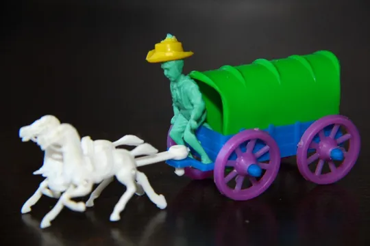 Купити фургон кибитка повозка TEXAS с ковбоем 30-40мм ***###