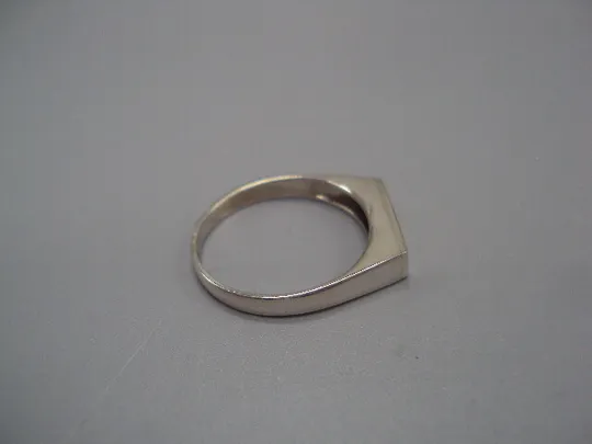 Кольцо прямоугольник колечко унисекс печатка серебро Украина вес 2,34 г 18,5 размер 4х13 мм №15441 Продаж
