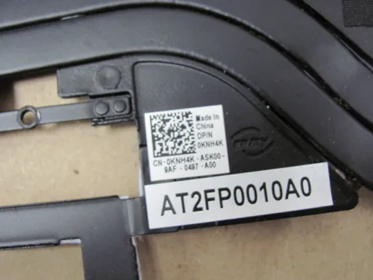 номер0970-10 термотрубка охолодження 0KNH4K AT2FP0010A0 AT2FP0010C0 для Dell  XPS 15 7590 For Precision 5540 M5540  оригінал З аукціону