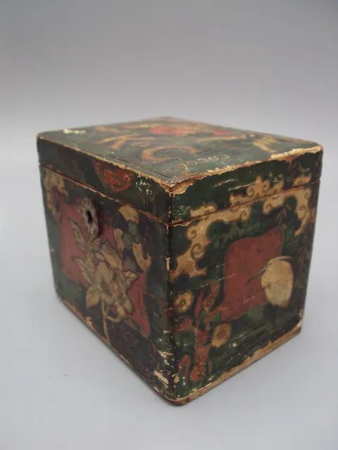 Купити Чайница шкатулка для чая братья К и С Поповы 1900 год царизм дерево размер 10,1х12,1х9,1 см (№1549)