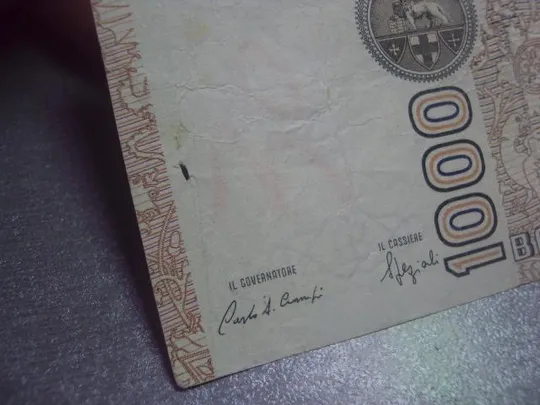 банкнота 1000 лир 1982 италия №350 Де купити