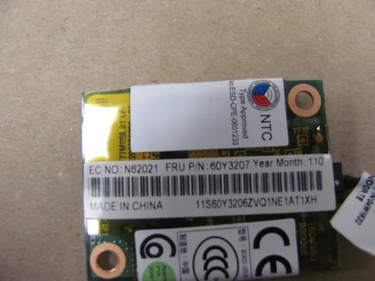 602-13 модуль 60Y3207 з роз'ємом LAN   для Lenovo ThinkPad T420 оригінал Продаж
