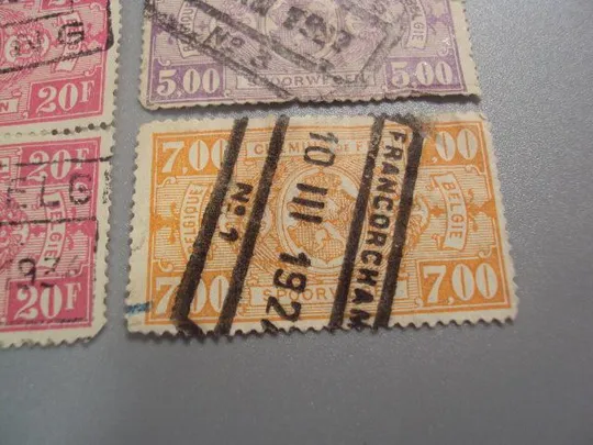 марки Бельгия 1924 Железнодорожная почта 1941 сцепка 1923-1941 для жд доставки лот 4 шт гаш №2166 Продаж