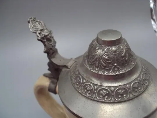 Пивной бокал с крышкой керамика Германия кружка пивная wehl hekemm's 0,5 л высота 17,5 см (№838) Де купити