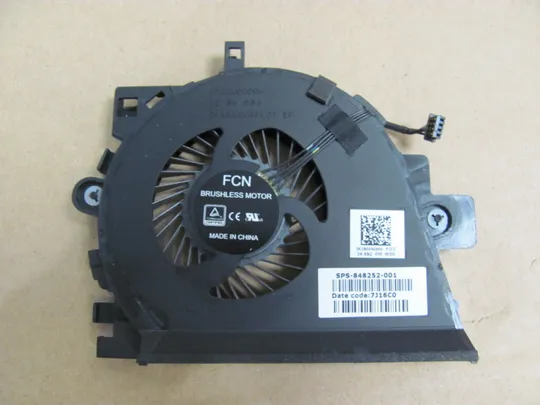 номер0848-7 Вентилятор (кулер, FAN) 848252-001 DC28000GXF0 для HP EliteBook ZBOOK 15 G3  оригінал Ціна