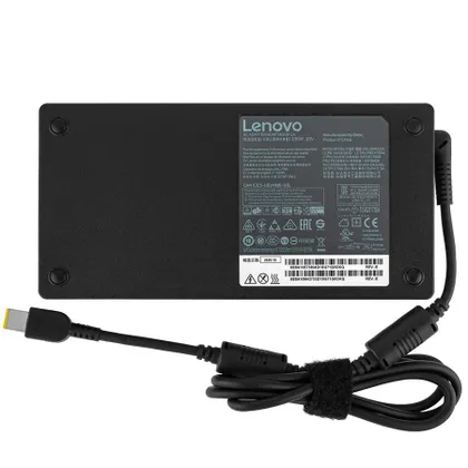фото, Оригінальний блок живлення для ноутбука LENOVO 20V, 11.5A, 230W, USB+pin (Square 5 Pin DC Plug), black, RECTANGULAR