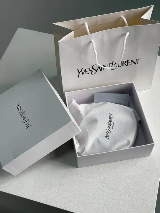 Ремінець жіночий Yves Saint Laurent Cassandre Belt With Square Buckle Black/Gold (66119) в Україні