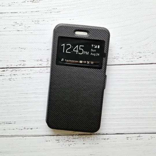 Чохол-книжка Doogee X5 / X5 Pro для телефону (з віконцем) Чорний Ціна