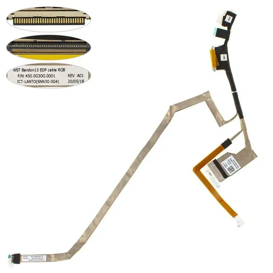 Шлейф матрицы для ноутбука DELL (Latitude 13 5300 2-in-1), (0H1F6C 450.0G30G.0001) Ціна
