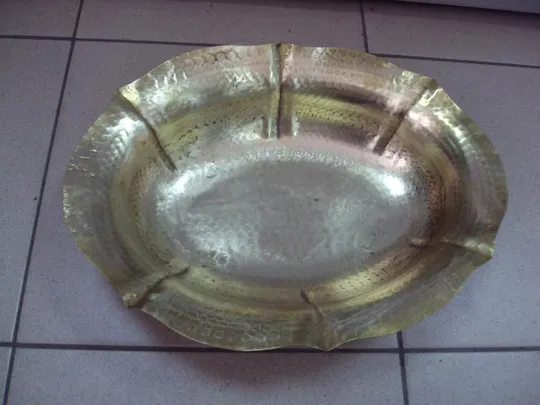 Купити Конфетница фруктовница Battuto a Mano посеребрение размер 8,5 х 33 х 25,5 см №11783