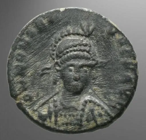 древняя монета император Гонорий 5 в н. э. хорошее состояние nk325 Ціна