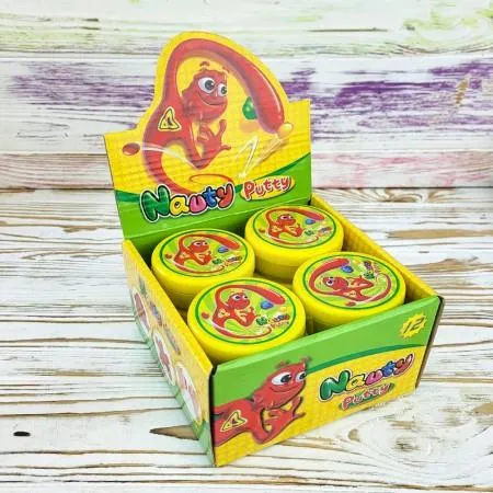 Магнитная жвачка для рук Хендгам 50гр набор 12шт разные цвета Продаж