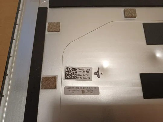 номер1055-25 кришка матриці  0M7JT3 AM26W000401  для DELL XPS 15 9570 7590 Precision 5530 5540 Кришка дисплея Тильна кришка Корпус матриці Верхня кришка matrix cover Top Case LCD Cover Rear Lid Back Cover Housing Cabinet оригінал Інтернет-аукціон