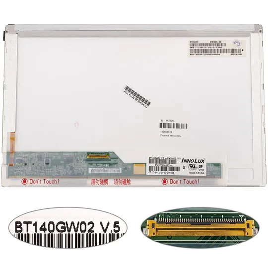Матриця 14.0 BT140GW02 V.5 (1366*768, 40pin, LED, NORMAL, глянцева, роз&#039;єм ліворуч знизу) для ноутбука (renew) Ціна