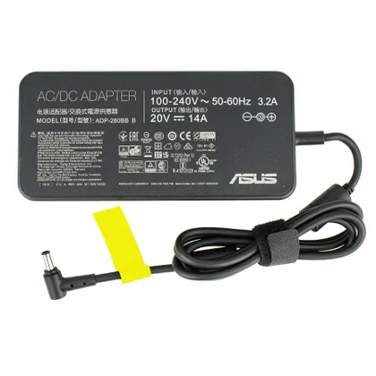 фото, Оригінальний блок живлення для ноутбука ASUS 20V, 14A, 280W, 6.0*3.7мм-PIN, black, OVALE