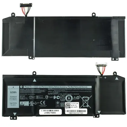 фото, Оригінальна батарея для ноутбука DELL 1F22N (Alienware M17 series) 15.2V 3750mAh 60Wh Black