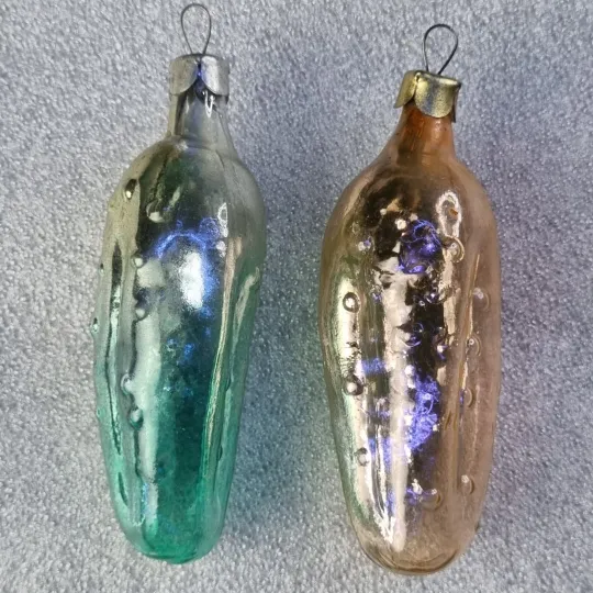 Купити Елочные игрушки "огурец" 2 шт (ссср)