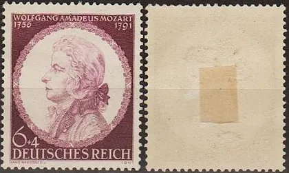 фото, 1941 - Рейх - 150 років смерті Моцарта Mi.810 *