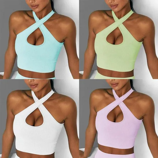 Комплект для фитнеса топ и велосипедки Рубчик 9634 M салатовый Недорого