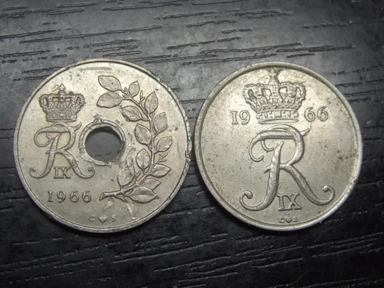 25 оре Данія 1966 (два різновиди) Ціна
