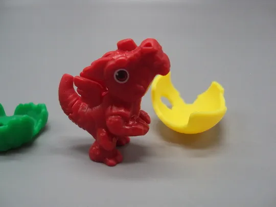 Фигурка киндер сюрприз VQ088 Ferrero дракон в яйце дракончик яйцо №18614л Недорого