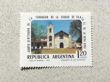 фото, Поштова марка Аргентина 1974 рік **