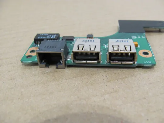 номер0531-19 плата USB LAN 60.NZXLA1000.B02 60-N1RLA1000 для Asus N73 N73S N73J N73JN RJ45 оригінал З аукціону