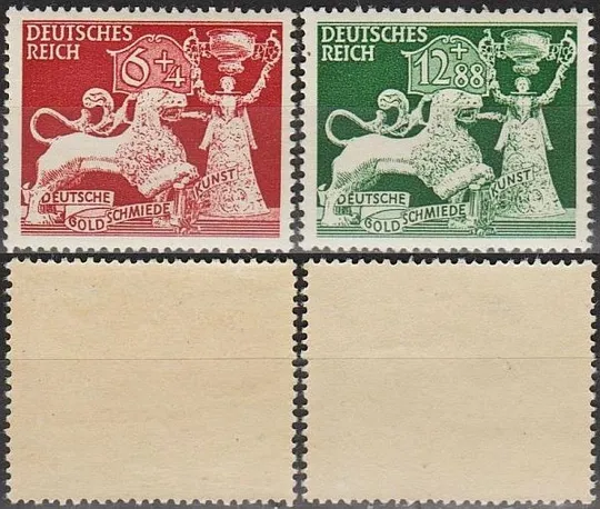 1942 - Рейх - Ювелірне мистецтво Mi.816-17  _4.50 EU ** Ціна
