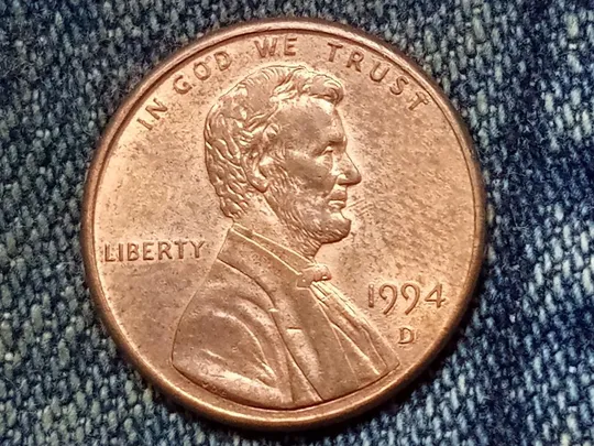 США, 1 цент ( 1994 г.) D Ціна