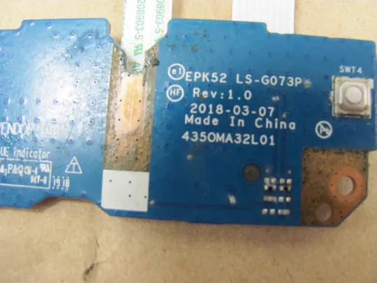 657-16 плата кнопки тачпаду EPK52 LS-G073P NBX0002CC00 для HP 250 255 256 258 G7 15-DA 15-DB 15-DR оригінал Продаж