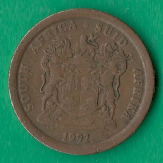 5 центів 1992 року ПАР [М] Ціна