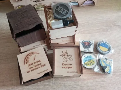 фото, Ароматизатор в машину в подарунковій дерев′яній ккоробці