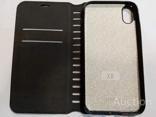Книжка чехол эко кожа IPhone XR черный З аукціону