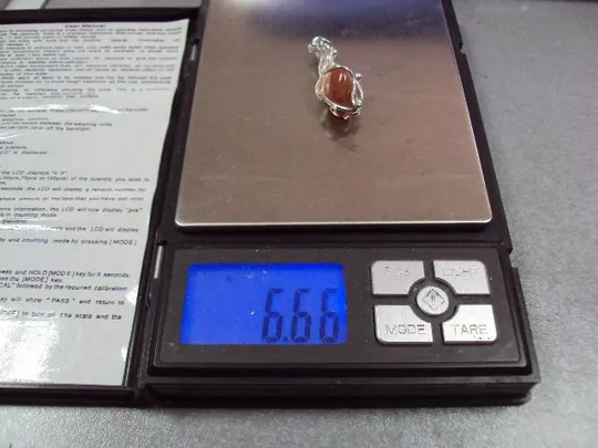 Подвеска кулон агат с листочком авторская работа серебро 925 проба Украина вес 6,66 г 5 см №11909 Інтернет-аукціон