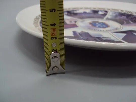 Купити Настенная тарелка фарфор Коростень город Хмельницкий 1431 г. высота 3 см, диаметр 23,5 см №13414