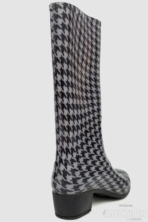 Сапоги резиновые женские, цвет серо-черный, 243R002-191 Продаж