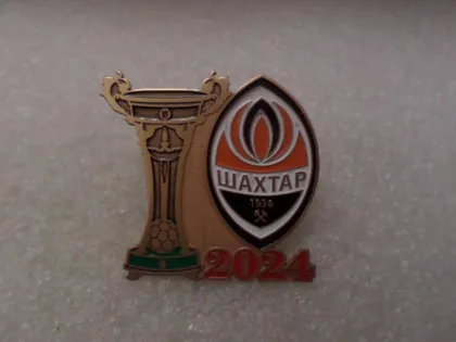 фото, Футбол значок - Чемпион Украины 2024 года Шахтер Донецк.