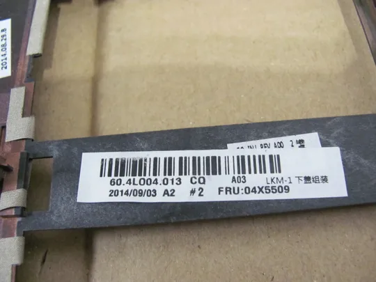 номер0176-19 Кришка дно піддон корпуса 60.4LO04.013 04X5509 для Lenovo ThinkPad T540P W540 W541  оригінал Характеристики