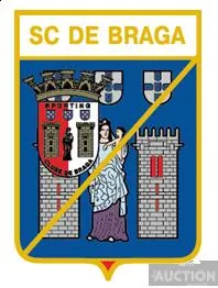 фото, значок футбол  Спортинг Клубе де Брага Португалия (серия герб города и эмблема клуба)