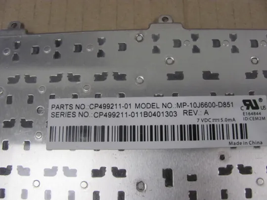 707-9 клавіатура робоча CP499211-01 для  Fujitsu Celsius H910 H920 E751 E781 E782 E752 оригінал Недорого