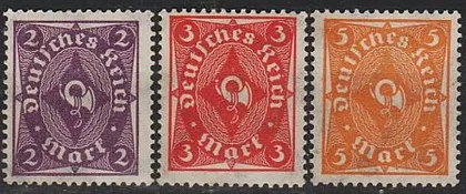 фото, 1922 - Німеччина - Поштовий горн Mi.224-27 *