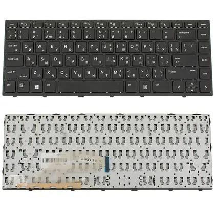 фото, Клавіатура для ноутбука HP (ProBook: 430 G5, 440 G5) rus, black, black frame