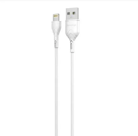 Кабель Grand-X USB - Lightning (M/M), 1 м, Cu, 2.1 A, White (PL01W) Ціна