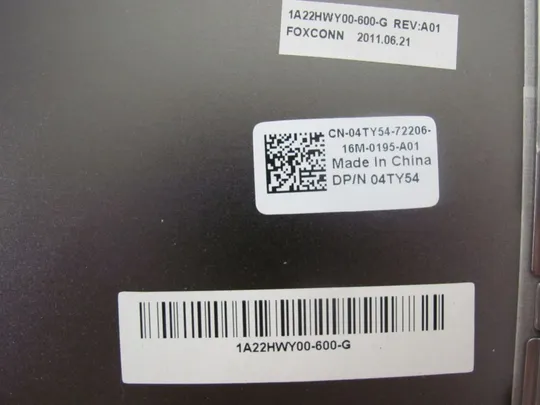номер0161-25 кришка матриці,Кришка дисплея,Тильна кришка,Корпус матриці,Задня кришка,matrix cover  04TY54 для DELL PRECISION M4600 оригінал Де купити