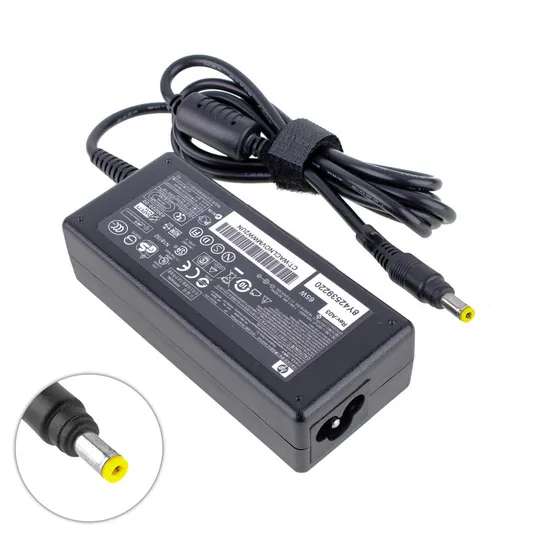 Купити Блок живлення для ноутбука HP 18.5V, 3.5A, 65W, 4.8*1.7мм, 3 hole, black (без кабеля!)