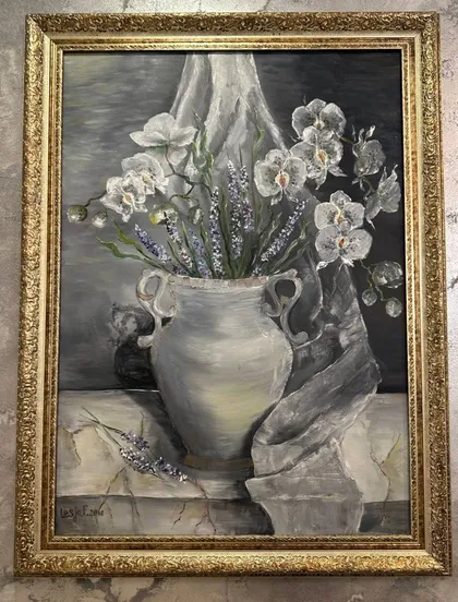 фото, Авторська картина з оформленням в рамі "Вишукана краса" 60×80