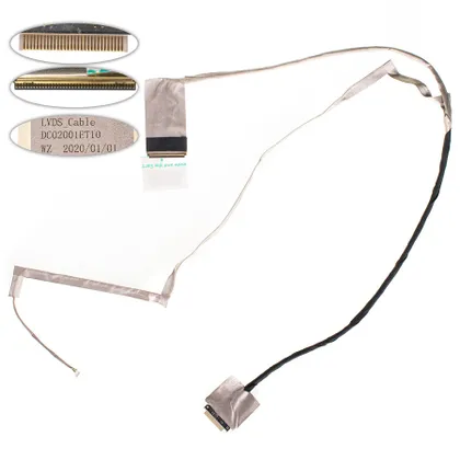 фото, Шлейф матриці для ноутбука LENOVO (G580, G585), LED, роз'єм під камеру, rev. 2 (MB: UMA) (DC02001ET10)